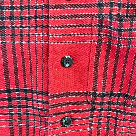 Blake Shelton Lands End Red Plaid Flannel Boys Size 8 - Picture 5 of 8